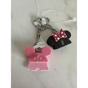 DISNEY Bride Minnie Keychain Bag Charm Set NEW